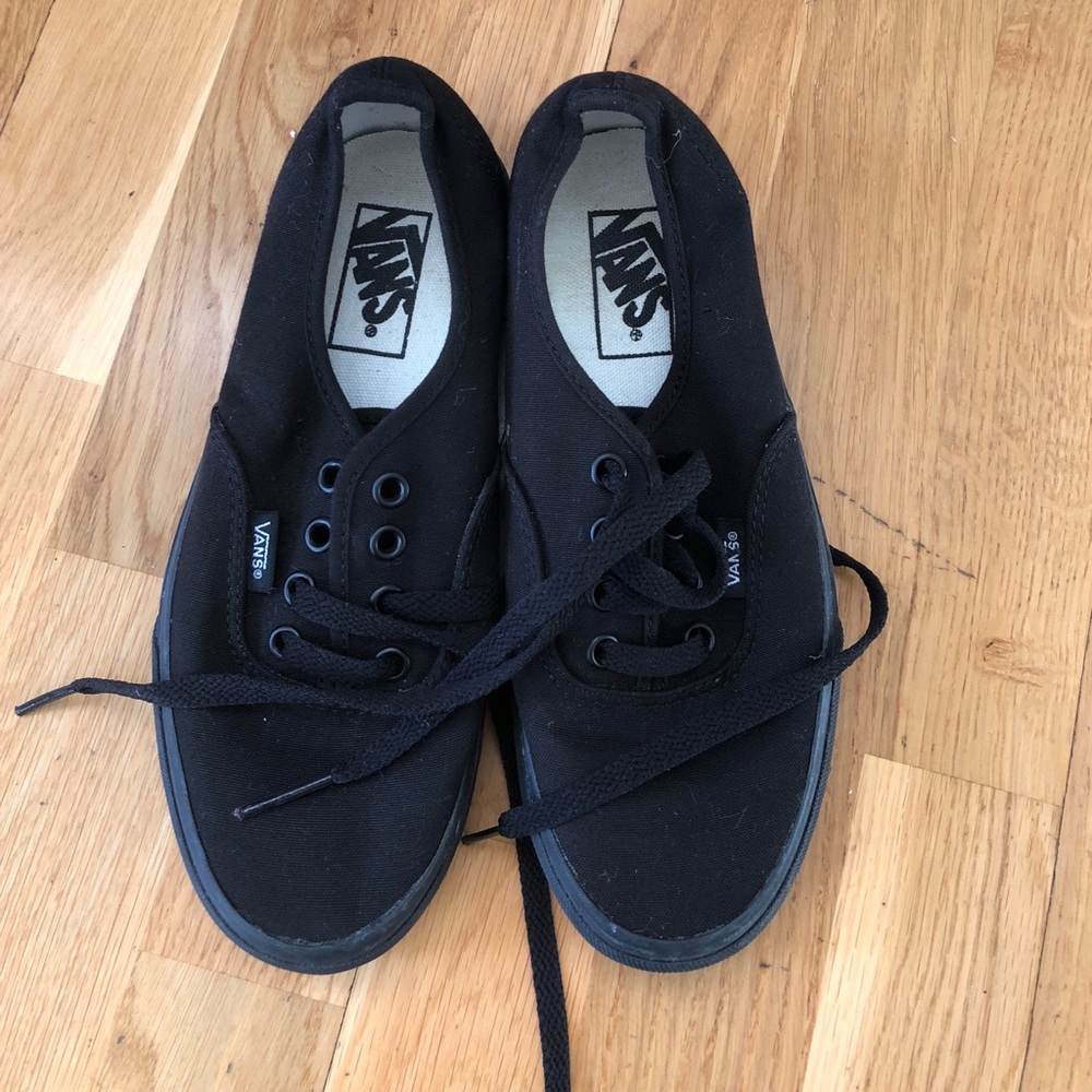 Classic black Vans sneakers