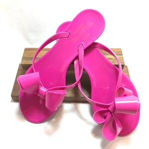 Authentic Valentino Rubber Bow Flip Flops
