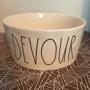 Rae Dunn “Devour” Large Dog Food Bowl 🐶