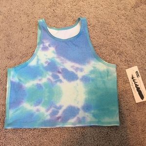 Teeki aqua crop top