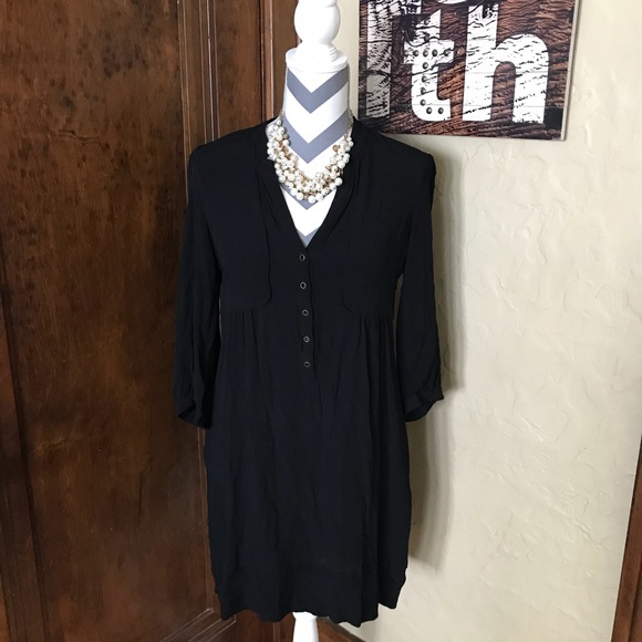 Anthropologie Dresses & Skirts - MAEVE | Black Tunic Dress size 6