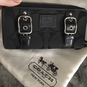 Coach zip around wallet