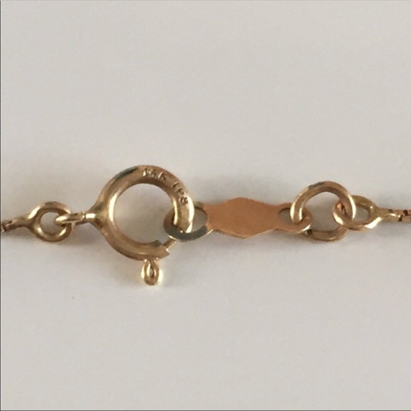 14K Gold Delicate Pearl Necklace - Picture 3 of 4
