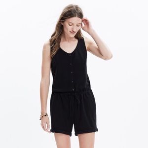 Madewell button front romper