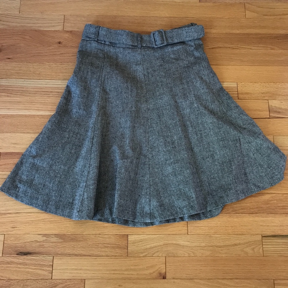 H&M wool knee-length flare skirt