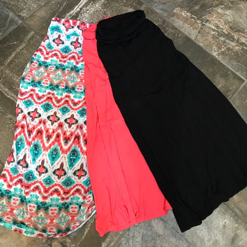 3 maxi skirts
