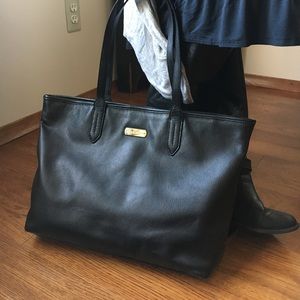GUC Cole Haan Large Black Buttery Leather Tote