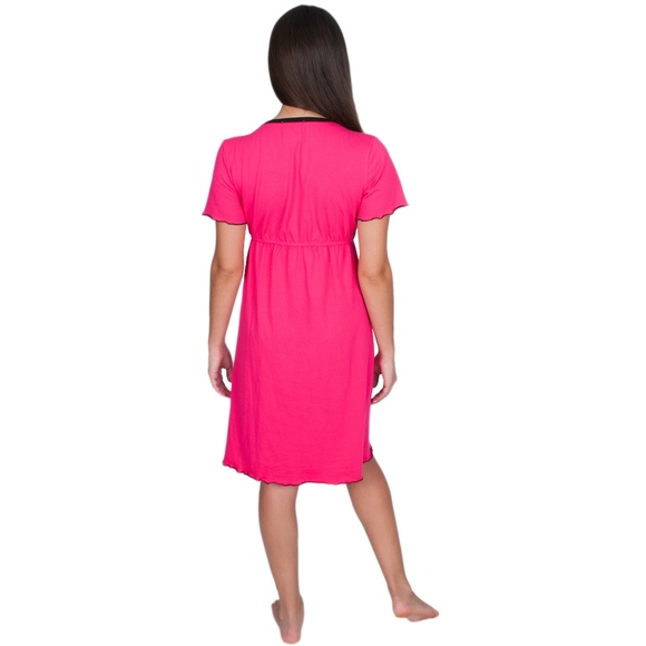 HUGE STORE CLOSING SALE!! V-Neck Maternity Nursing Nightgown Breastfeeding - Picture 5 of 6