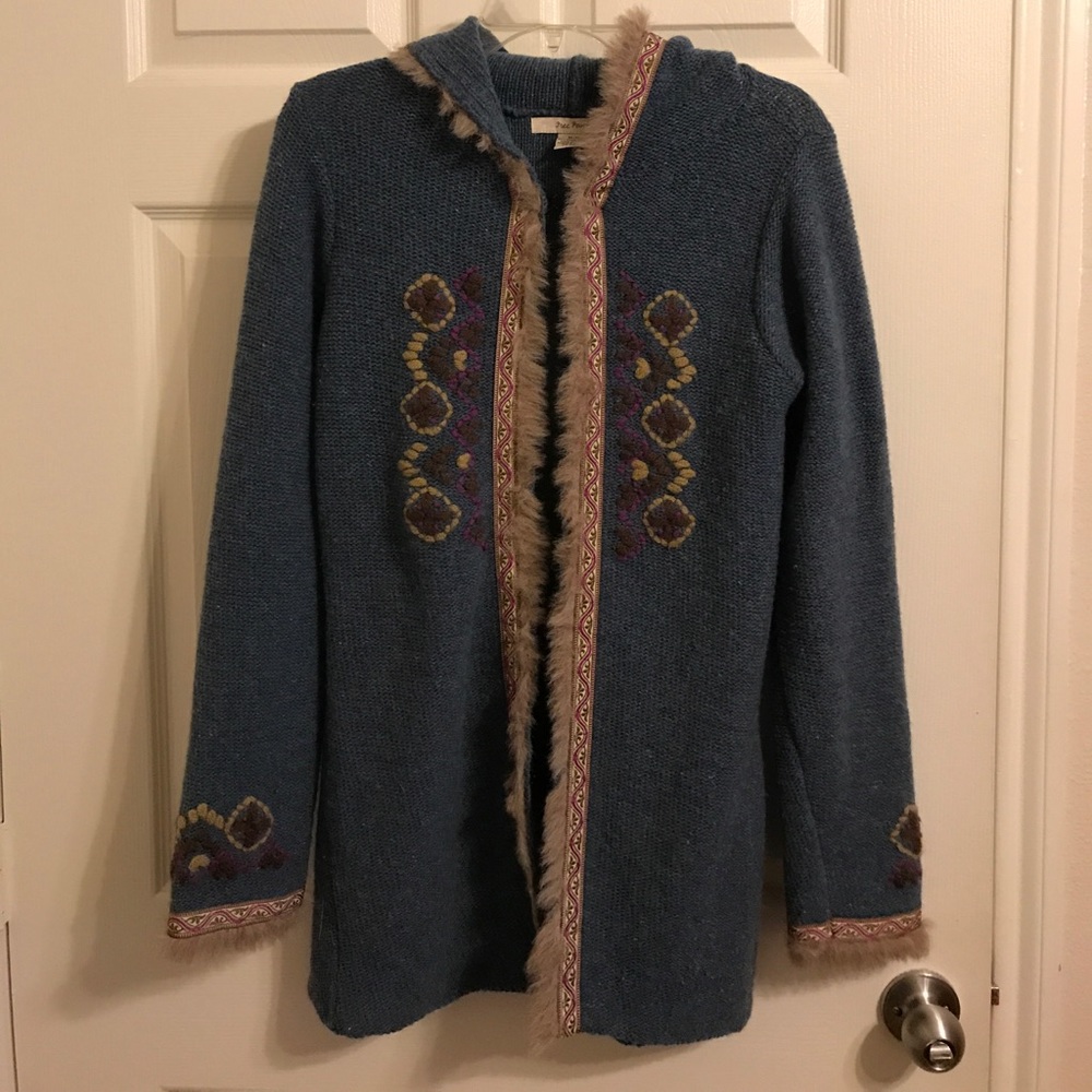 Free People sweater jacket size M