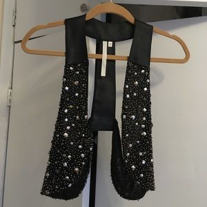 Rachel by Rachel Roy black sequin vest