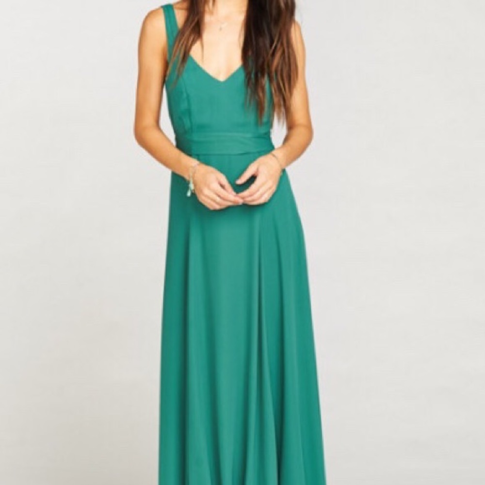 JENN MAXI DRESS ~ HUTCH GREEN CRISP