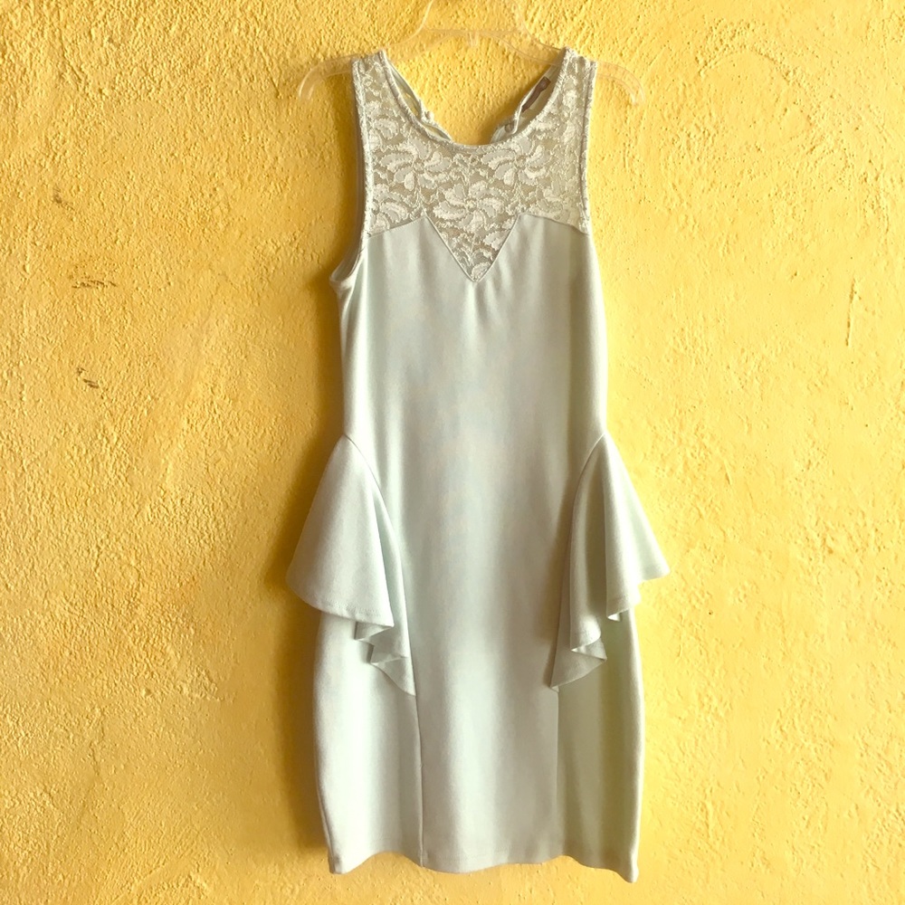 Mint green body con dress size S