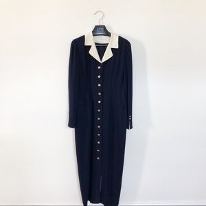 DANA BUCHMAN Navy Dress size 10