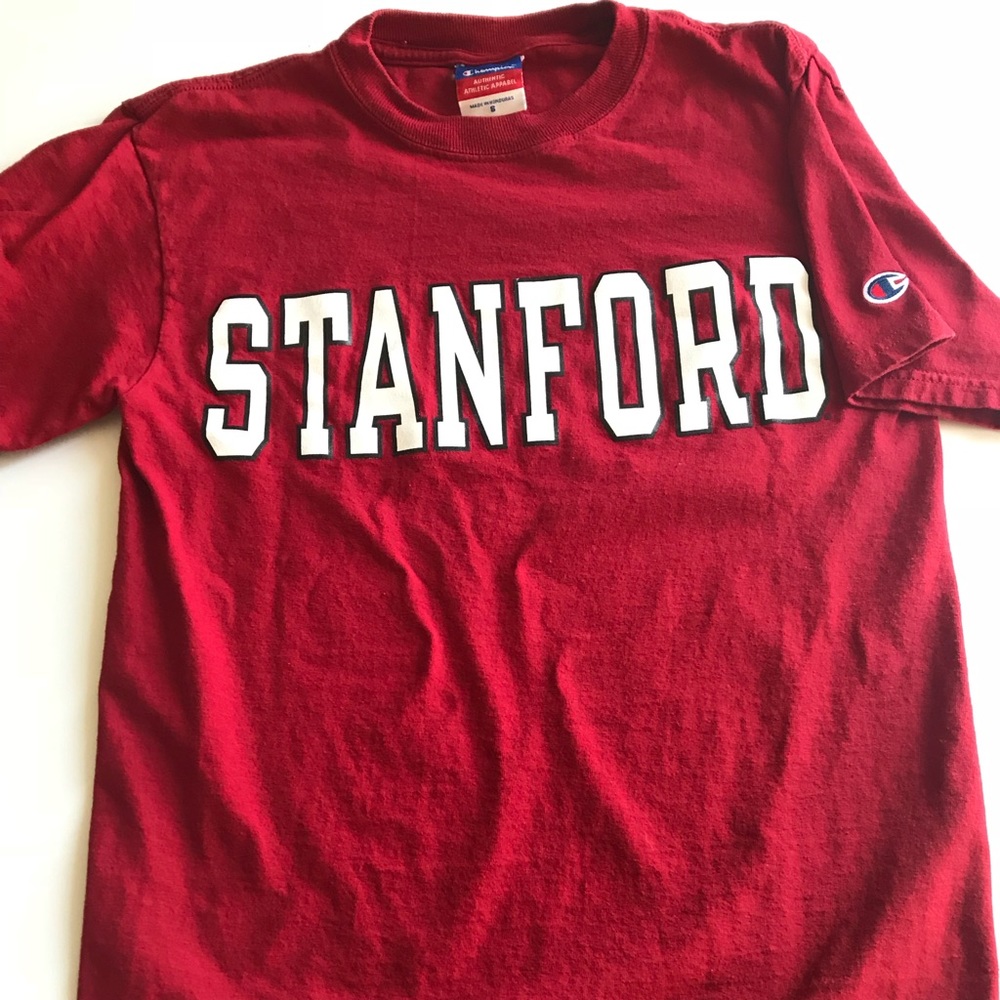 Vintage Champion T-Shirt Stanford Cardinal Small