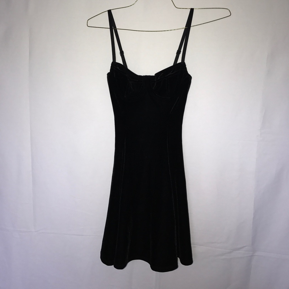 American Apparel velvet bustier dress