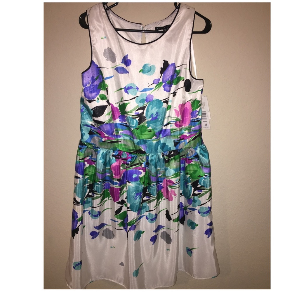 Plus Size Floral Print Dress