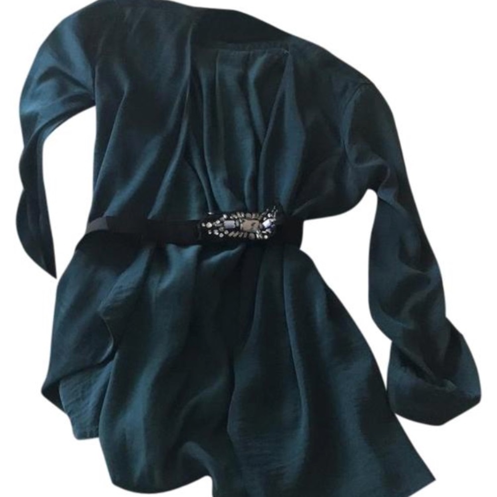 Bcbg wrap shirt with belt