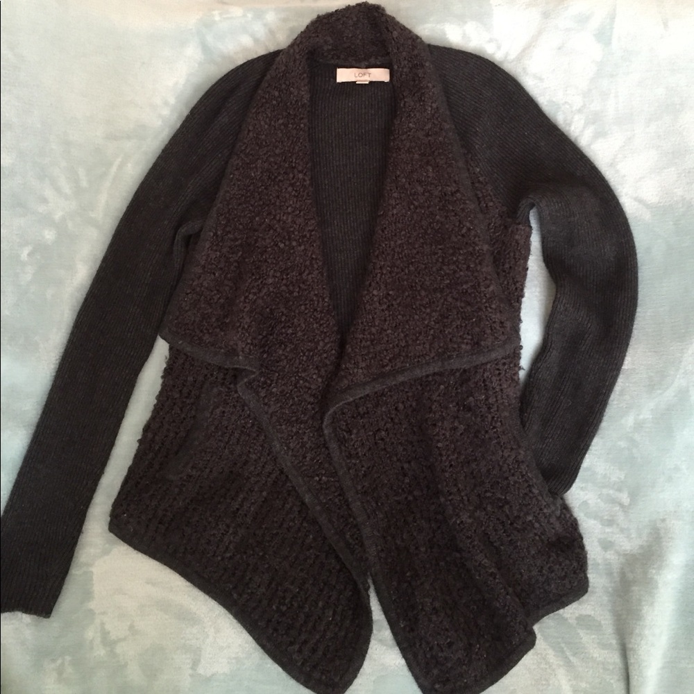 LOFT open cardigan with pockets
