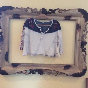 Swing cropped shirt