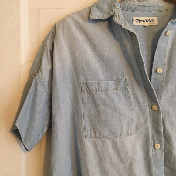 SOLD Madewell Chambray Courier Shirt. XS - Picture 5 of 7