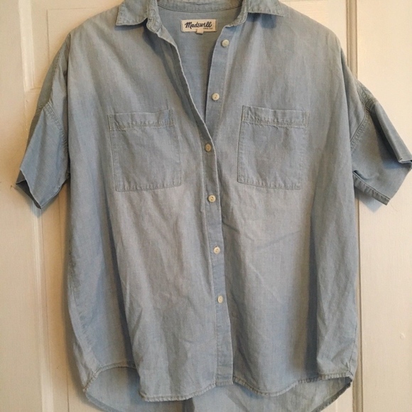 SOLD Madewell Chambray Courier Shirt. XS - Picture 4 of 7