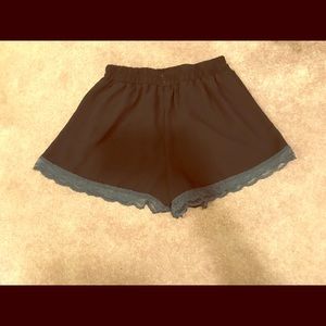 LUSH Blue Shorts w/ Lace