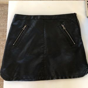 Silence+Noise leather skirt