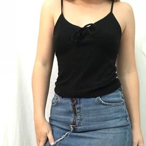 Black crop top