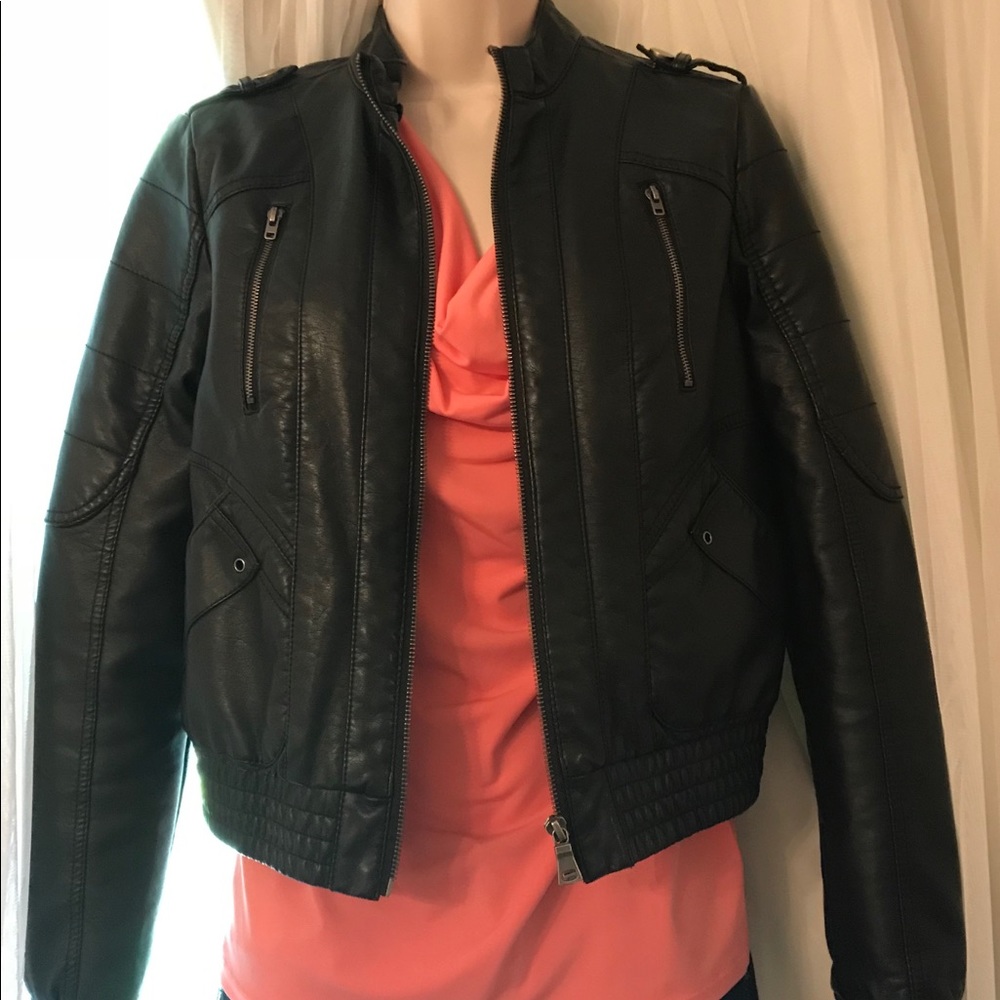 Nordstrom Bernardo Collection Black Bomber Jacket