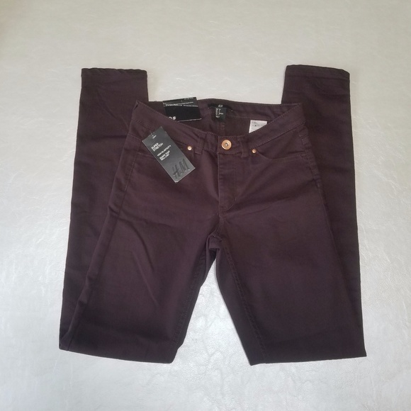 H&M Denim - H&M Purple Skinny Super Stretch Jeans