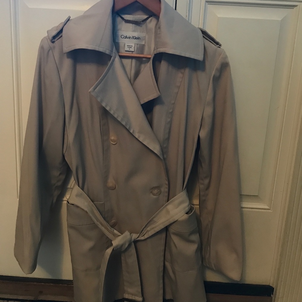 Calvin Klein driving length trench coat
