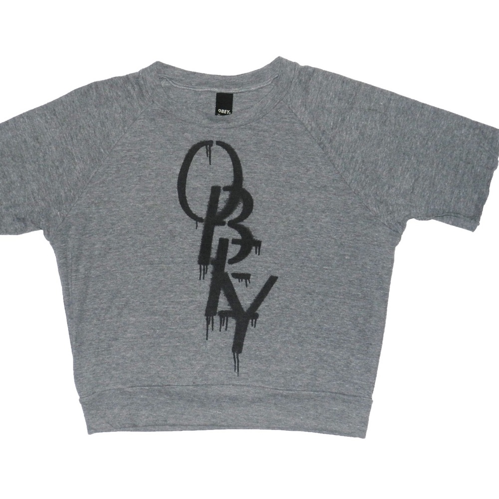 OBEY women’s half sleeve graphic tee (S)