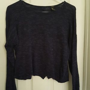 Crop long sleeve shirt