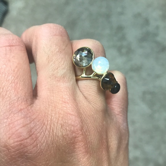 Swarovski ring with 4 different color stones - Picture 2 of 3