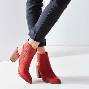 Dolce Vita Red Ankle Boots