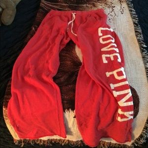 Fleece Victoria's Secret pink sweatpants