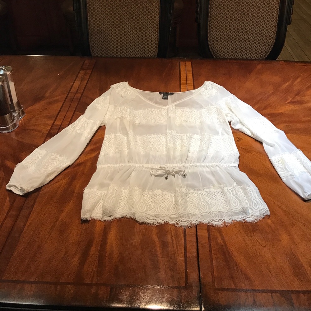 White Shear WHBM blouse