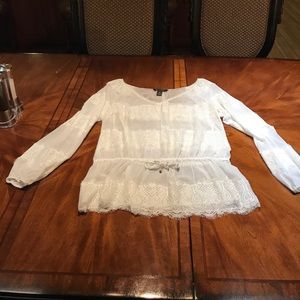 White Shear WHBM blouse