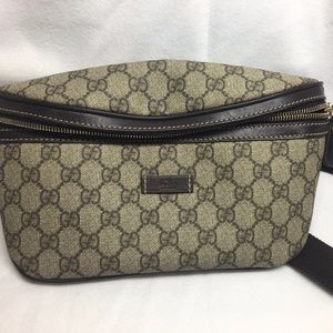 Authentic Gucci Monogram GG Waist Pouch