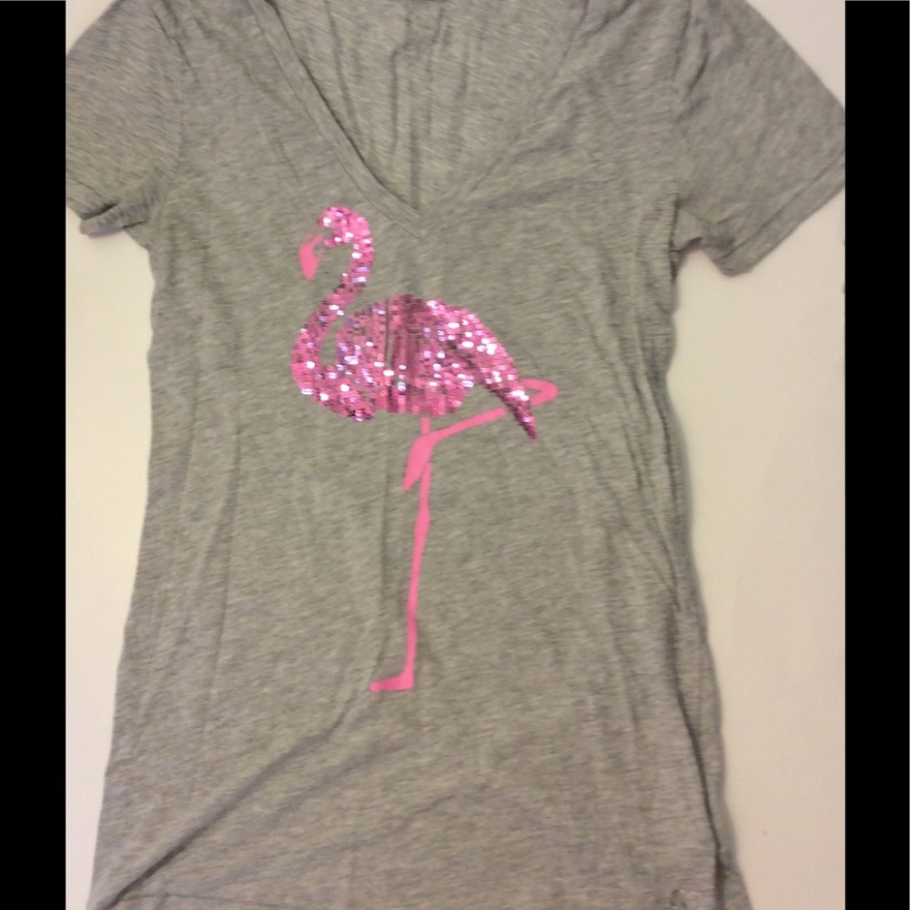 💕Aeropostale Sequin Flamingo Shirt 💕