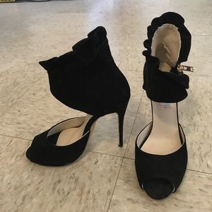 Jimmy Choo black leather high heels