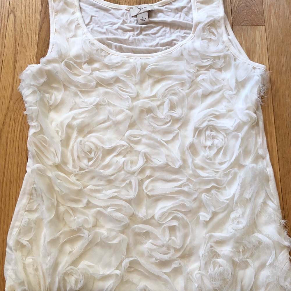Cream tank top.