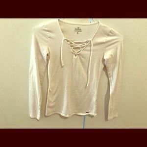 White Hollister Long Sleeve❤️