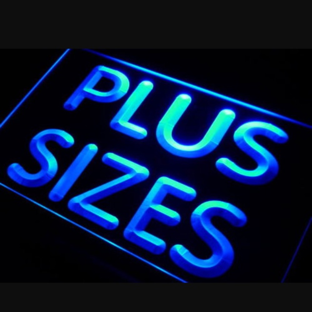 Plus size clothing.