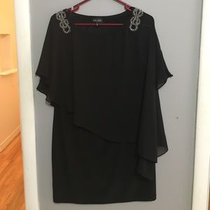 Black min dress with sleeves