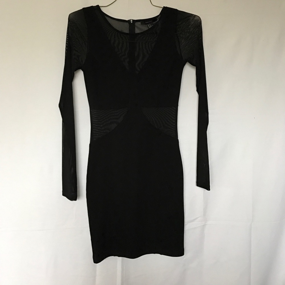 Sexy mesh black dress from forever 21