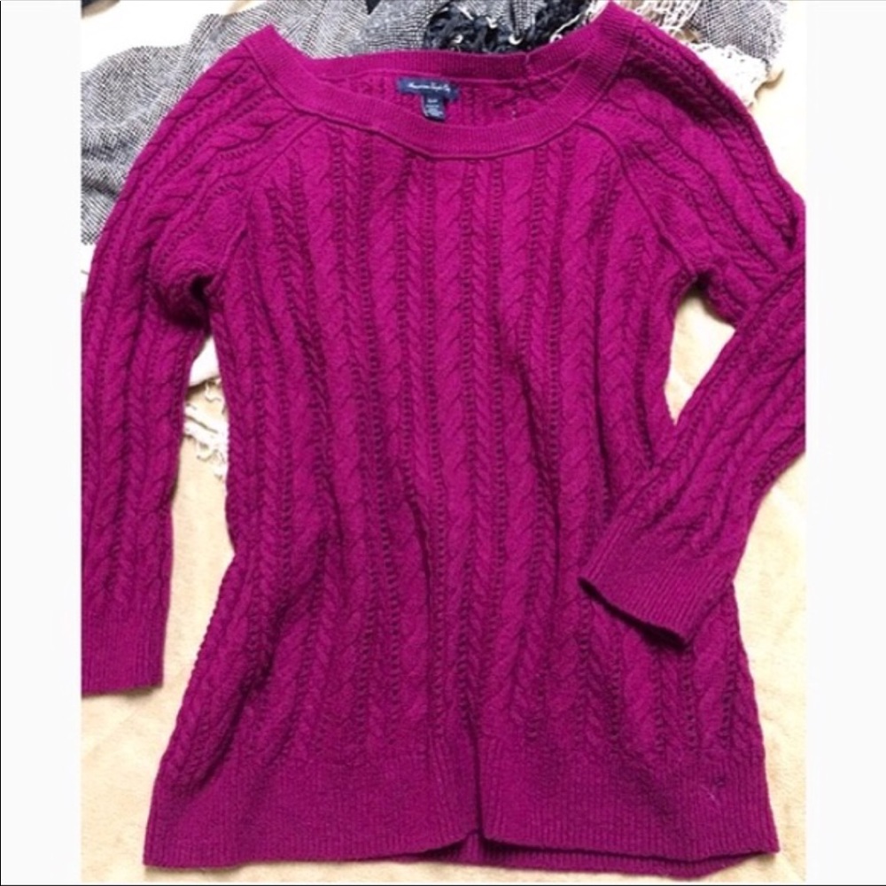 EUC American Eagle Scoopneck Sweater - XS