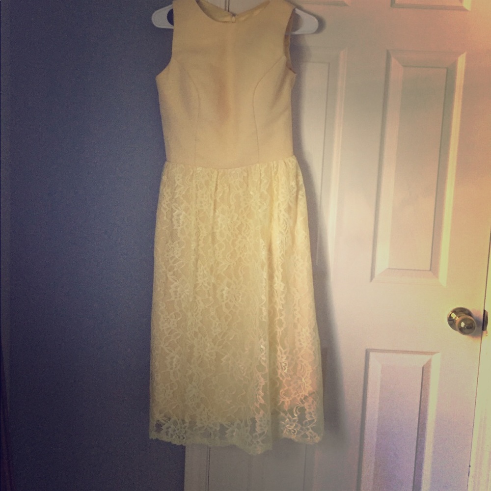 Yellow bridesmaid dress