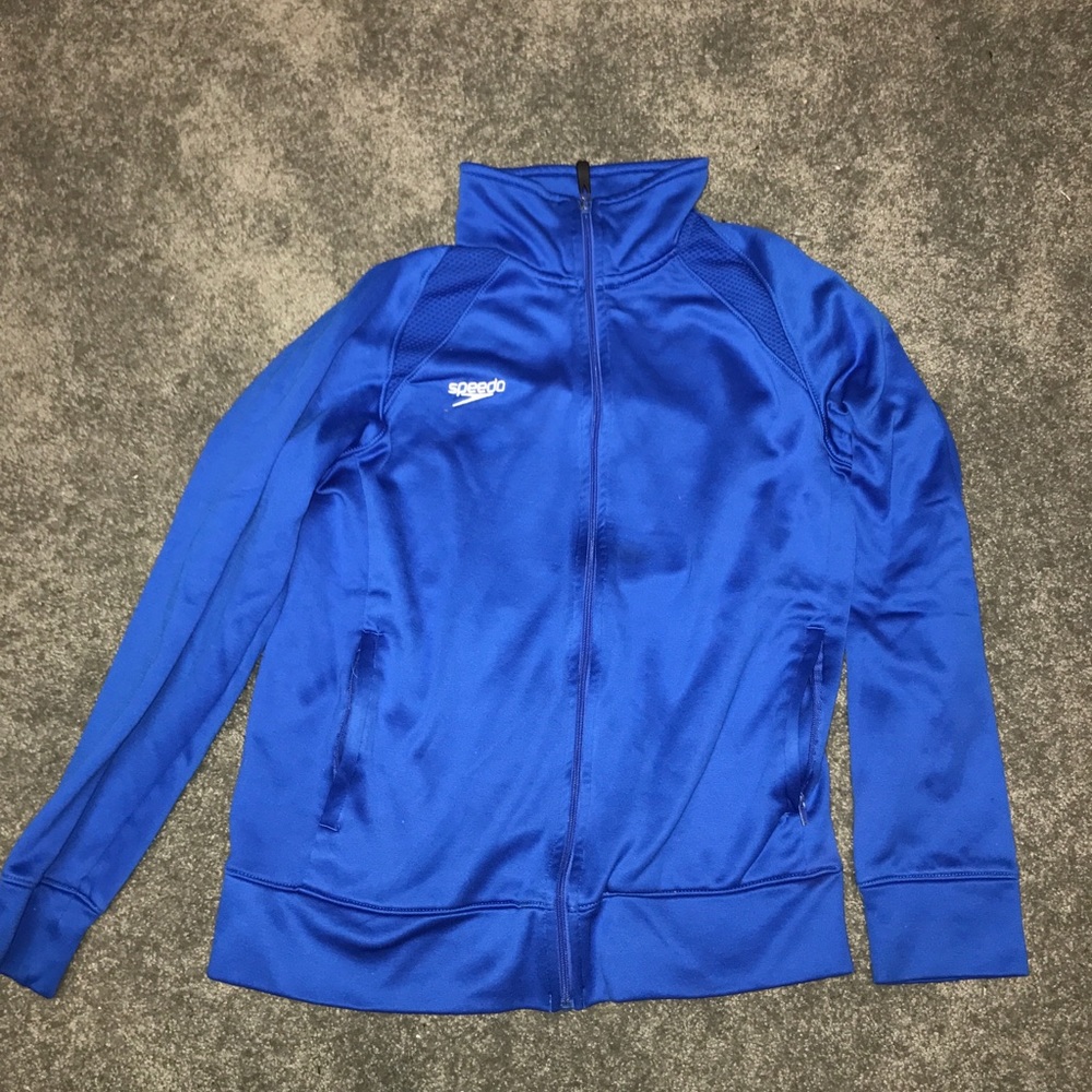 Blue Speedo Zip Up