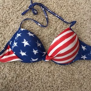 American flag bikini top